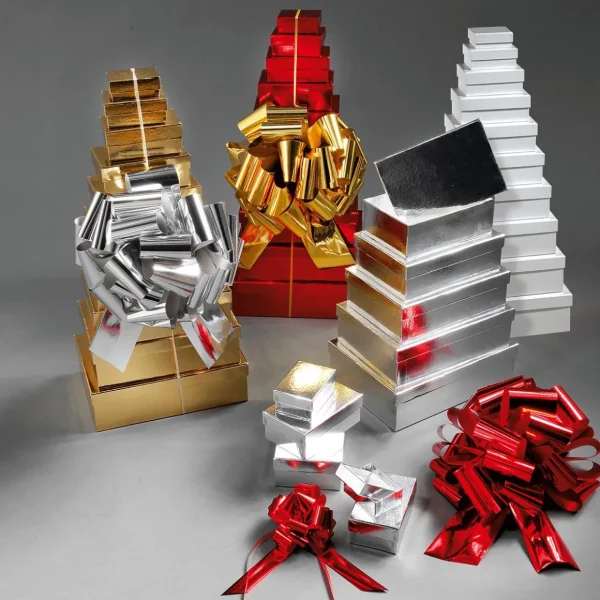 Geschenkboxen^DecoWoerner Geschenkkartonage, , 10tlg. rot