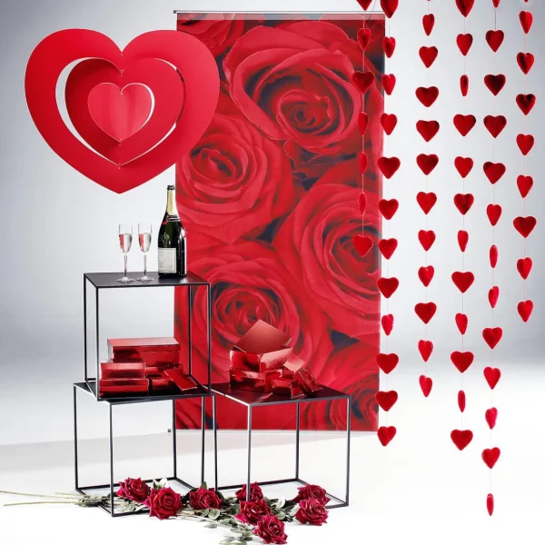 Geschenkboxen^DecoWoerner Geschenkkartonage, , 10tlg. rot