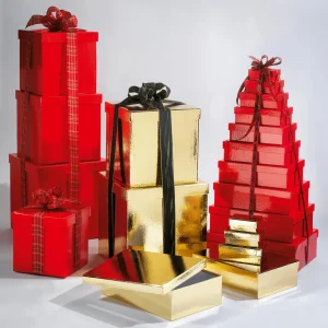 Geschenkboxen^DecoWoerner Geschenkkartonage, , 10tlg. rot