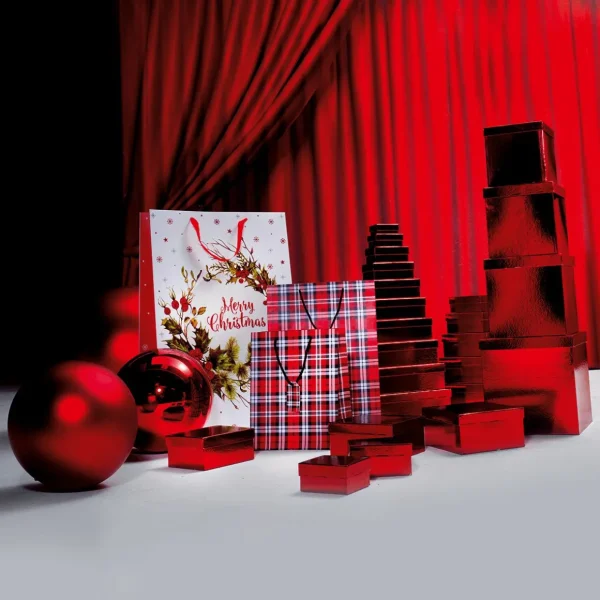 Geschenkboxen^DecoWoerner Geschenkkartonage, , 10tlg. rot