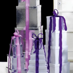 Geschenkboxen^DecoWoerner Geschenkkartonage, , 4tlg. weiß