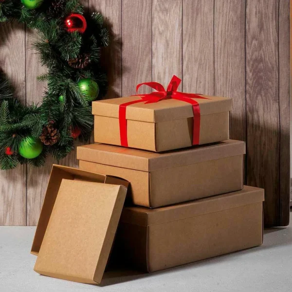 Geschenkboxen^DecoWoerner Geschenkkartons 30 X 23 X 11 Cm 10 Stück braun