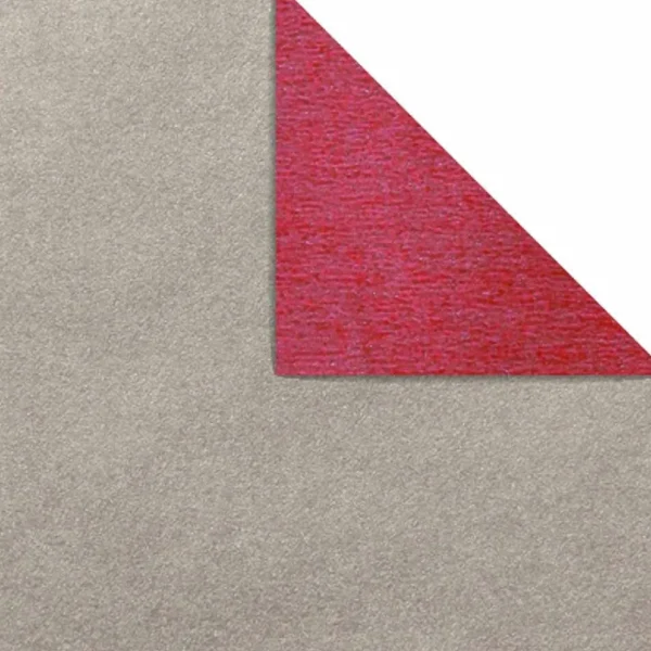 Geschenkpapier^DecoWoerner Geschenkpapier Bicolor Secare Rolle 50 Cm, 250 M, Beere silber