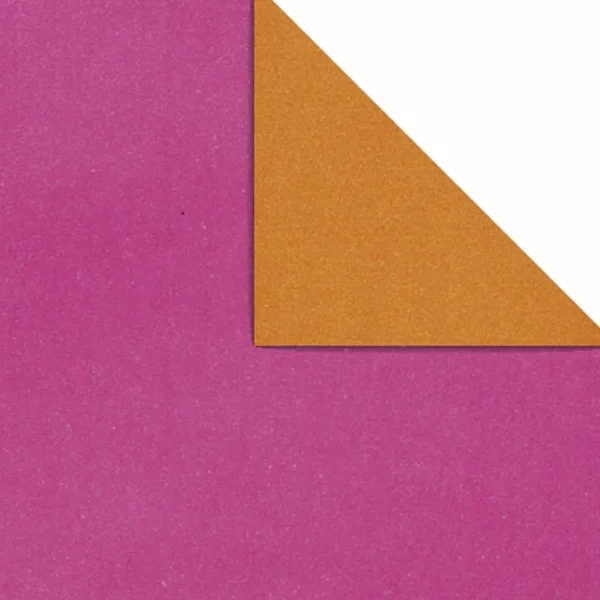 Geschenkpapier^DecoWoerner Geschenkpapier Bicolor Secare Rolle 50 Cm, 100 M, Pink orange