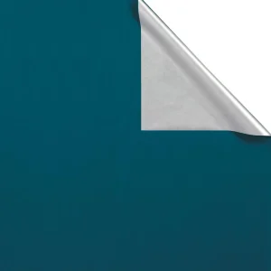 Geschenkpapier^DecoWoerner Geschenkpapier Bicolor Secare Rolle 50 Cm, 100 M, Silber blau