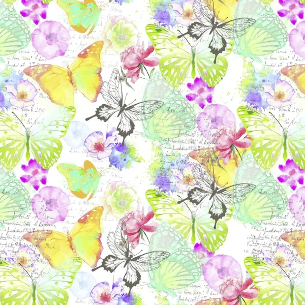 Geschenkpapier^DecoWoerner Geschenkpapier Schmetterlinge, 50 Cm, 50 M mehrfarbig