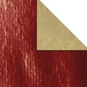 Geschenkpapier^DecoWoerner Geschenkpapier-Rolle Kraftpapier Secare Rolle 70 Cm, 50 M, -metallic rot