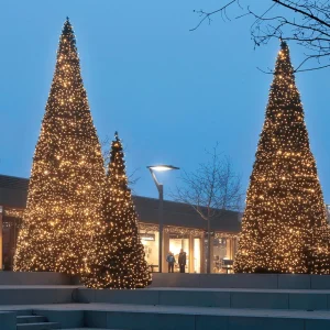 Gigantbäume^DecoWoerner Gigant Baum Mit LED Warm, Außen, 1070 Cm grün