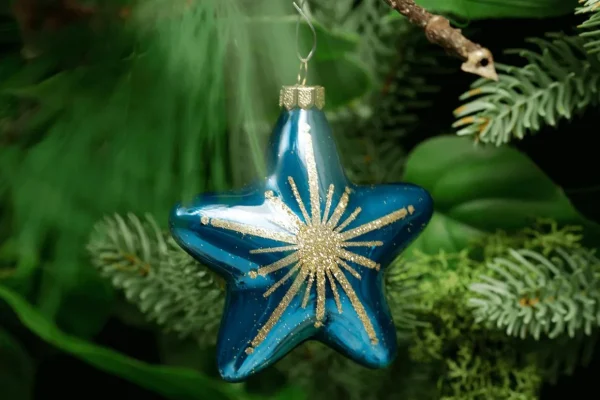 Weihnachtssterne | Weihnachtskugeln^DecoWoerner Glas-Baumschmuck "Stern" 8 Cm, 12 Stück mehrfarbig