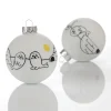 Weihnachtskugeln^DecoWoerner Glas-Weihnachtskugel "Arctic" 8 Cm, 12 Stück weiß
