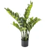 Zimmerpflanzen^DecoWoerner Glücksfeder Zamioculcas Kunstpflanze Im Topf 70 Cm grün