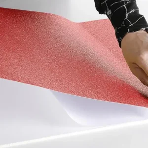 Lack- Dekor- & Stanzoptikfolien^DecoWoerner Glitzer-Folie Selbstklebend 50 Cm X 5 M Rolle rot