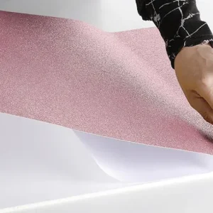 Lack- Dekor- & Stanzoptikfolien^DecoWoerner Glitzer-Folie Selbstklebend 50 Cm X 5 M Rolle rosa