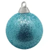 Weihnachtskugeln^DecoWoerner Glitzer-Weihnachtskugeln In Hell Aus Kunststoff, 6 Cm Ø – 6 Stück blau