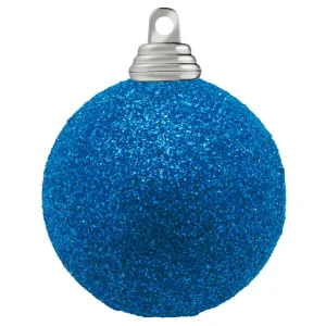 Weihnachtskugeln^DecoWoerner Glitzer-Weihnachtskugeln In Aus Kunststoff blau