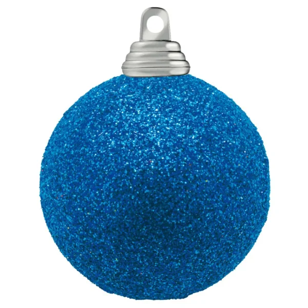 Weihnachtskugeln^DecoWoerner Glitzer-Weihnachtskugeln In Aus Kunststoff blau