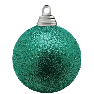 Weihnachtskugeln^DecoWoerner Glitzer-Weihnachtskugeln In Aqua Aus Kunststoff, 6 Cm Ø – 6 Stück grün