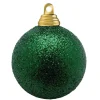 Weihnachtskugeln^DecoWoerner Glitzer-Weihnachtskugeln In Tannen Aus Kunststoff, 6 Cm Ø – 6 Stück grün