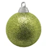 Weihnachtskugeln^DecoWoerner Glitzer-Weihnachtskugeln In Limetten Aus Kunststoff, 6 Cm Ø – 6 Stück grün