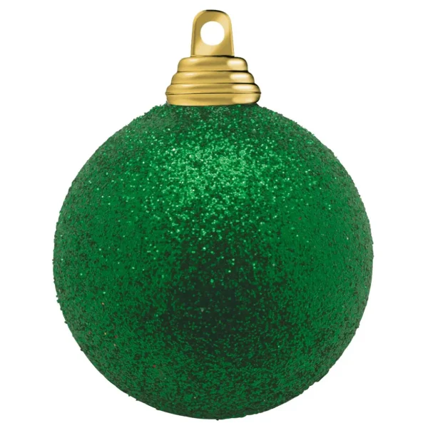Weihnachtskugeln^DecoWoerner Glitzer-Weihnachtskugeln In Aus Kunststoff grün