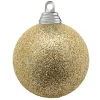 Weihnachtskugeln^DecoWoerner Glitzer-Weihnachtskugeln In Champagner Aus Kunststoff gold
