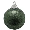 Weihnachtskugeln^DecoWoerner Glitzer-Weihnachtskugeln In Salbei Aus Kunststoff, 6 Cm Ø – 6 Stück grün
