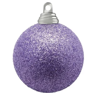 Weihnachtskugeln^DecoWoerner Glitzer-Weihnachtskugeln In Lavendel Aus Kunststoff, 6 Cm Ø – 6 Stück violett