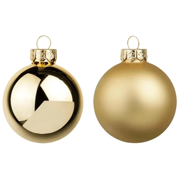 Weihnachtskugeln^DecoWoerner ene Weihnachtskugeln Aus Glas 6 Cm Ø – 24 Stück gold