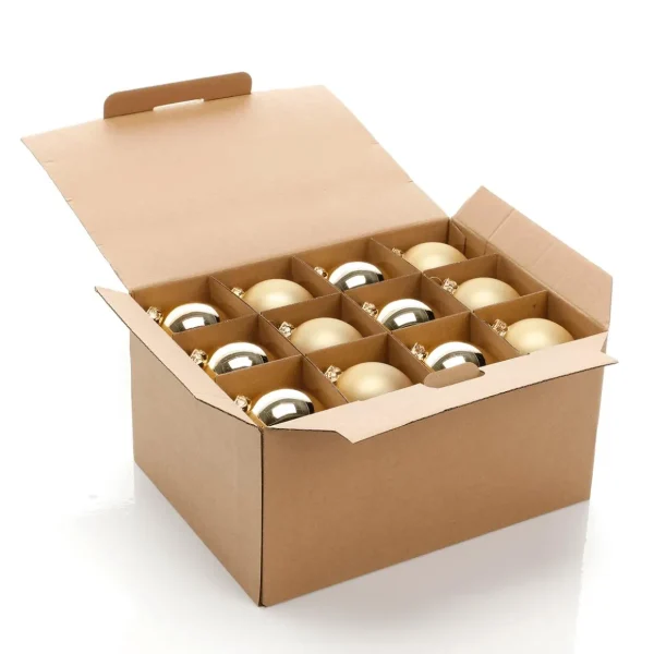 Weihnachtskugeln^DecoWoerner ene Weihnachtskugeln Aus Glas 6 Cm Ø – 24 Stück gold