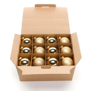 Weihnachtskugeln^DecoWoerner ene Weihnachtskugeln Aus Glas 6 Cm Ø – 24 Stück gold