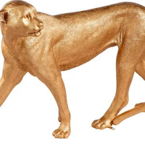 Dekotiere^DecoWoerner ener Gepard 110 Cm Lang Ohne Flecken gold