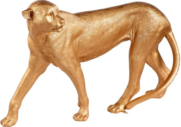 Dekotiere^DecoWoerner ener Gepard 110 Cm Lang Ohne Flecken gold