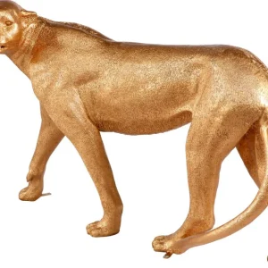 Dekotiere^DecoWoerner ener Gepard 110 Cm Lang Ohne Flecken gold