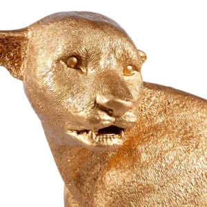 Dekotiere^DecoWoerner ener Gepard 110 Cm Lang Ohne Flecken gold