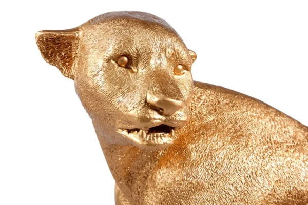 Dekotiere^DecoWoerner ener Gepard 110 Cm Lang Ohne Flecken gold