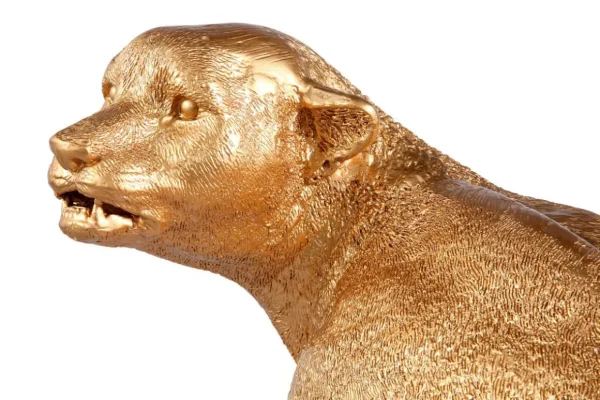 Dekotiere^DecoWoerner ener Gepard 110 Cm Lang Ohne Flecken gold