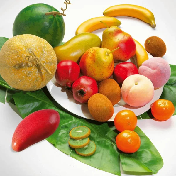 Obst & Früchte^DecoWoerner Granatapfel Lebensmittel-Attrappe, 3 Stück rot