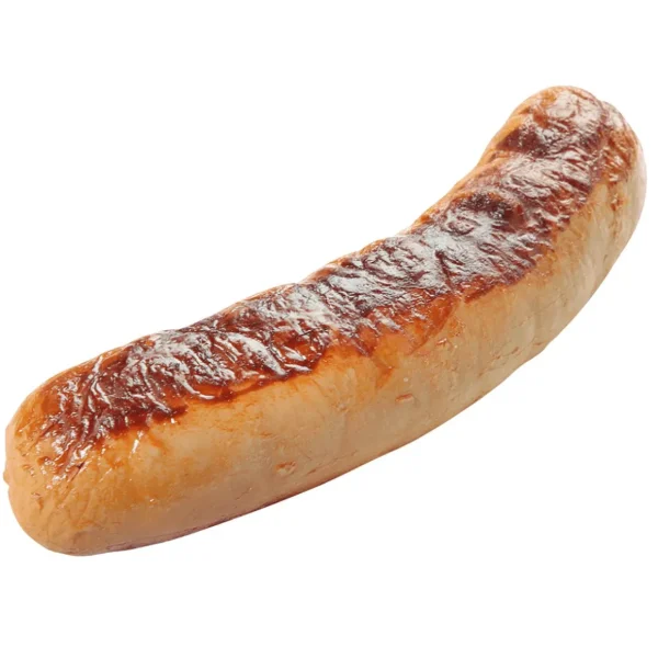 Themen-Deko | Gerichte & Fast-Food^DecoWoerner Grillwurst Weiß Lebensmittel-Attrappe 14 Cm braun