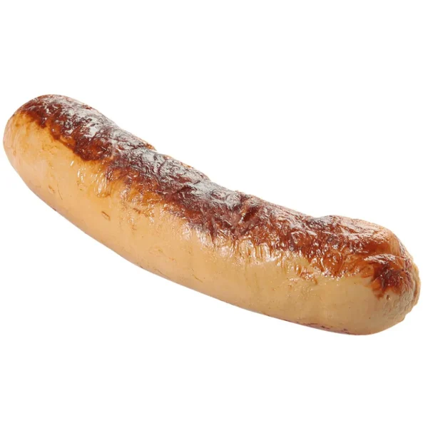 Themen-Deko | Gerichte & Fast-Food^DecoWoerner Grillwurst Weiß Lebensmittel-Attrappe 14 Cm braun