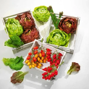 Gemüse & Kräuter^DecoWoerner spargel Lebensmittel-Attrappe, Pack à 4 Stück grün