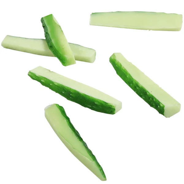 Gemüse & Kräuter^DecoWoerner Gurkensticks Lebensmittel-Attrappe, 6 Stück grün