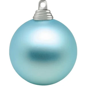 Weihnachtskugeln^DecoWoerner Helle, Matte Weihnachtskugeln Aus Schwer Entflammbarem Kunststoff, 6 Cm Ø – 24 Stück blau