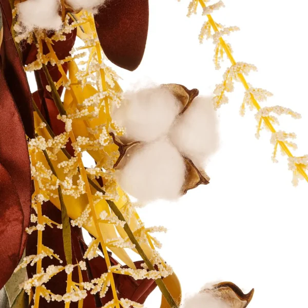Herbstdeko | Girlanden & Ranken^DecoWoerner Herbstliche Baumwoll-Kunstpflanzen-Ranke 152 Cm braun
