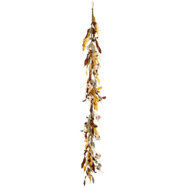 Herbstdeko | Girlanden & Ranken^DecoWoerner Herbstliche Baumwoll-Kunstpflanzen-Ranke 152 Cm braun