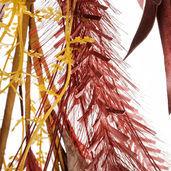 Herbstdeko | Girlanden & Ranken^DecoWoerner Herbstliche Dekoranke Lampenputzergras-Mix Mit em Eukalyptus 165 Cm rot