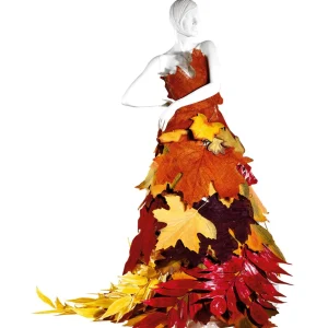 Herbstdeko | Blätter^DecoWoerner Herbstliche Kunstblätter 50 Cm, 4 Stück mehrfarbig