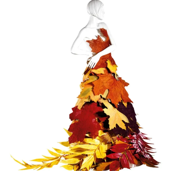 Herbstdeko | Blätter^DecoWoerner Herbstliche Kunstblätter 50 Cm, 4 Stück mehrfarbig