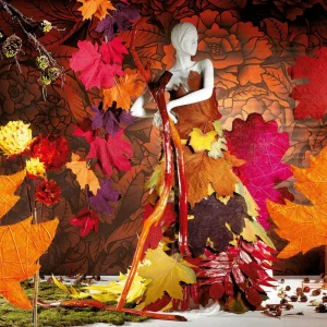Herbstdeko | Blätter^DecoWoerner Herbstliche Kunstblätter 50 Cm, 4 Stück mehrfarbig