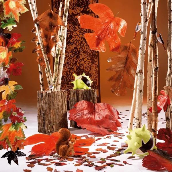 Herbstdeko | Blätter^DecoWoerner Herbstliche Kunstblätter 80 Cm, 3 Stück orange