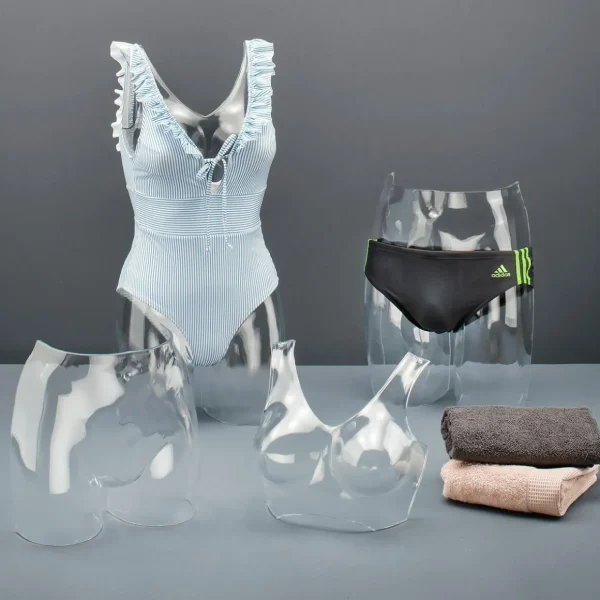 Schaufensterpuppen^DecoWoerner Herrenslip-Torso transparent